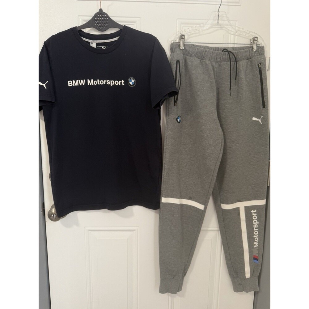 Puma BMW Motorsport Matching Set Shirt + Joggers Men’s Small